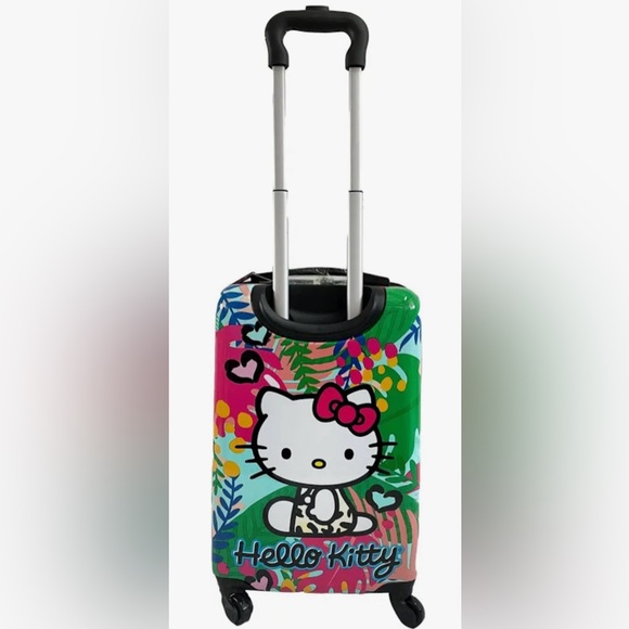 Hello Kitty Kids Jungle Tropical Suitcase - Green, Pink, White Animal Prink - Picture 5 of 9